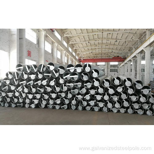 70FT Polygonal 69KV Galvanized Power Transmission Steel Pole